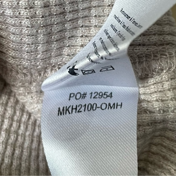 Faherty Gray Taupe Thermal Surplus Waffle Crew Long Sleeve T-Shirt 35966 - Picture 11 of 13